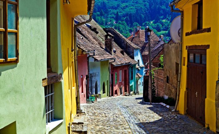 Calle de Sighisoara, Rumanía