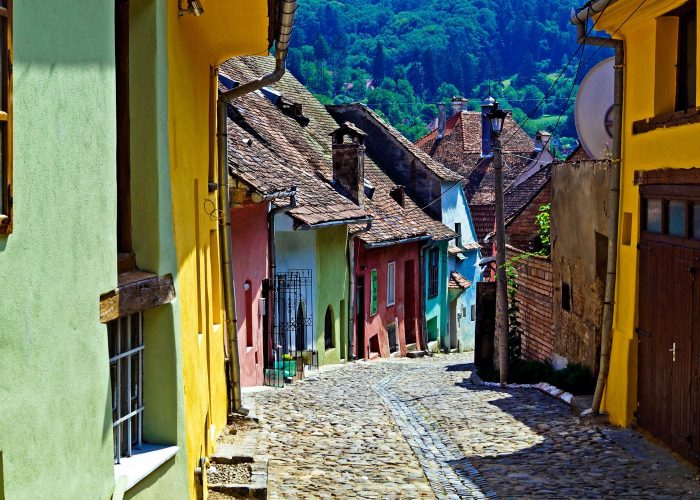Calle de Sighisoara, Rumanía