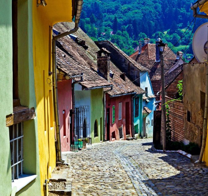 Calle de Sighisoara, Rumanía