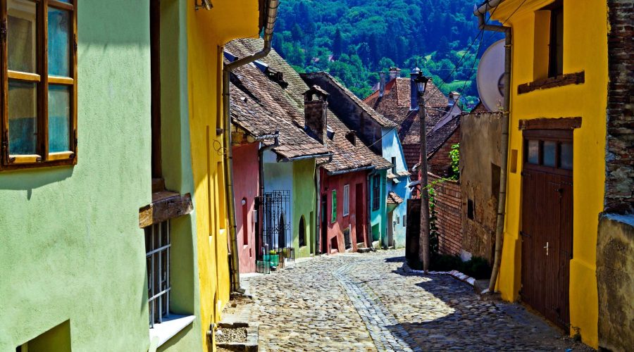 Calle de Sighisoara, Rumanía